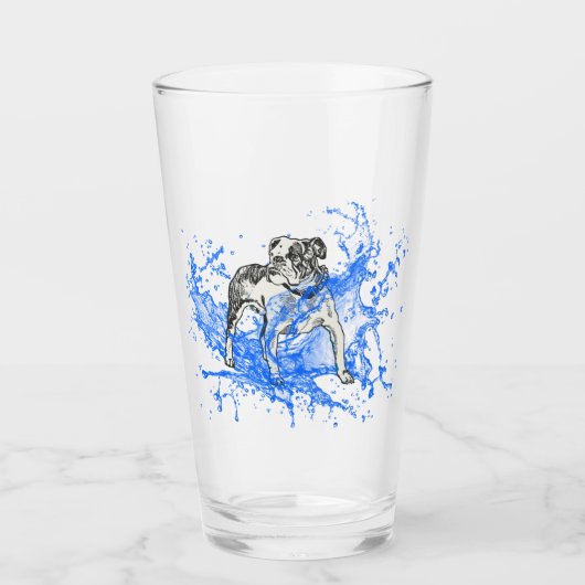 Bulldog glas (Vorderseite)