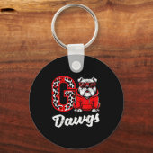 Bulldog Go Dawgs Men Women Kids Boys Youth Girls T Schlüsselanhänger (Vorderseite)