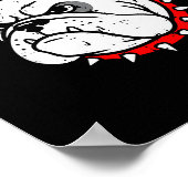 Bulldog Go Dawgs Men Women Kids Girls Youth Teen B Poster (Ecke)
