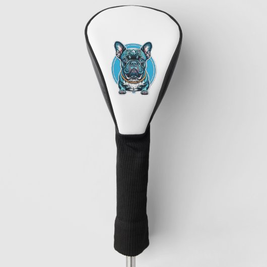 Bulldog Golf Headcover (Vorderseite)