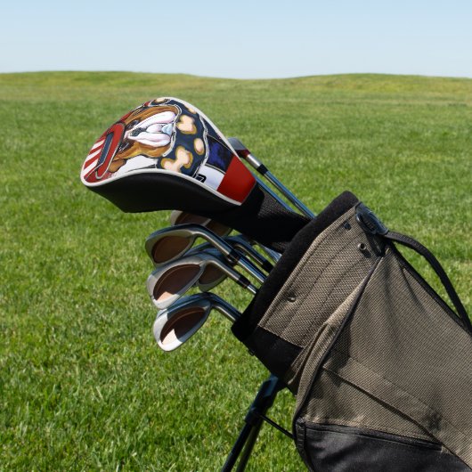Bulldog Golf Headcover (In SItu)