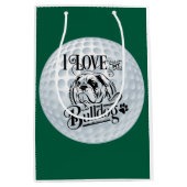 Bulldog Golf Mittlere Geschenktüte (Vorderseite)