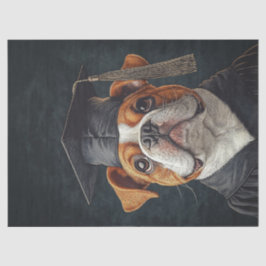 Bulldog Graduate Decoupage Seidenpapier