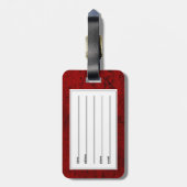 BULLDOG GRAY CARTOON GEPÄCKANHÄNGER (Rückseite vertikal)