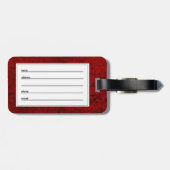 BULLDOG GRAY CARTOON GEPÄCKANHÄNGER (Rückseite horizontal)