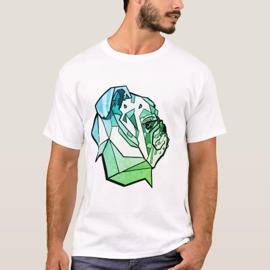 Bulldog Greenleaf Design T-Shirt (Vorderseite)