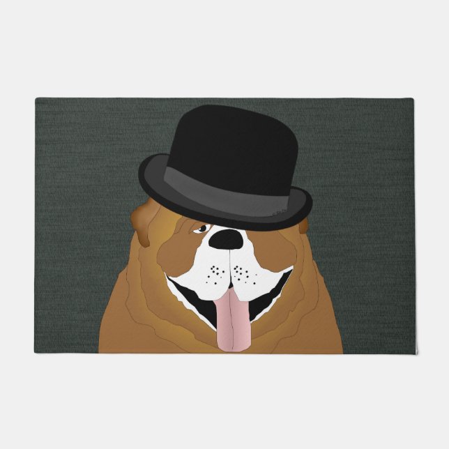 Bulldog Große Doormat Fußmatte (Vorderseite)