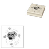 Bulldog Gummistempel (Stempel)