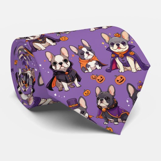 Bulldog-Halbkugel Krawatte (Gerollt)