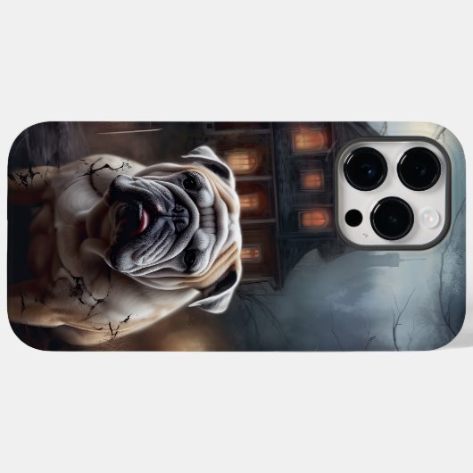 Bulldog Halloween Beängstigend Case-Mate iPhone Hülle (Rückseite (Horizontal))