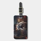 Bulldog Halloween Beängstigend Gepäckanhänger (Vorderseite vertikal)