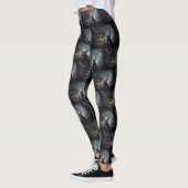 Bulldog Halloween Beängstigend Leggings (Links)