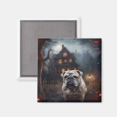 Bulldog Halloween Beängstigend Magnet (Vorderseite/Rückseite)