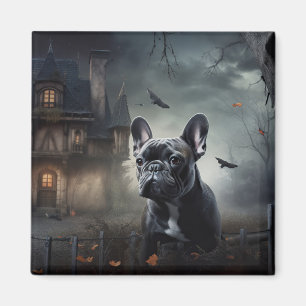 Bulldog Halloween Beängstigend Magnet