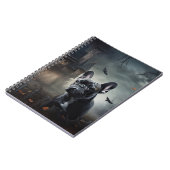 Bulldog Halloween Beängstigend Notizblock (Linke Seite)