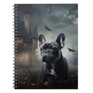 Bulldog Halloween Beängstigend Notizblock