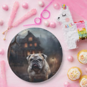 Bulldog Halloween Beängstigend Pappteller (Party)