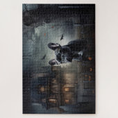 Bulldog Halloween Beängstigend Puzzle (Vertikal)