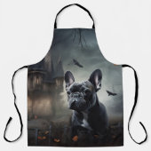 Bulldog Halloween Beängstigend Schürze (Vorderseite)