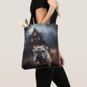 Bulldog Halloween Beängstigend Tasche (Von Nahem)