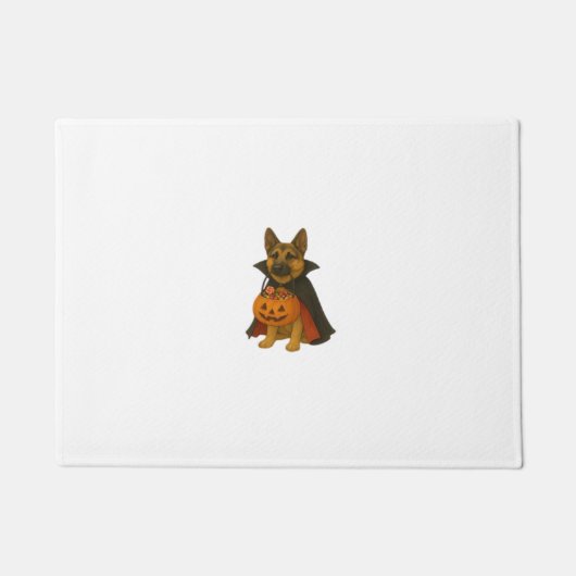 Bulldog Halloween Hund in Vampire Kostüm wi Fußmatte (Vorderseite)