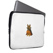 Bulldog Halloween Hund in Vampire Kostüm wi Laptopschutzhülle (Vorne Rechts)