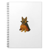 Bulldog Halloween Hund in Vampire Kostüm wi Notizblock (Vorderseite)