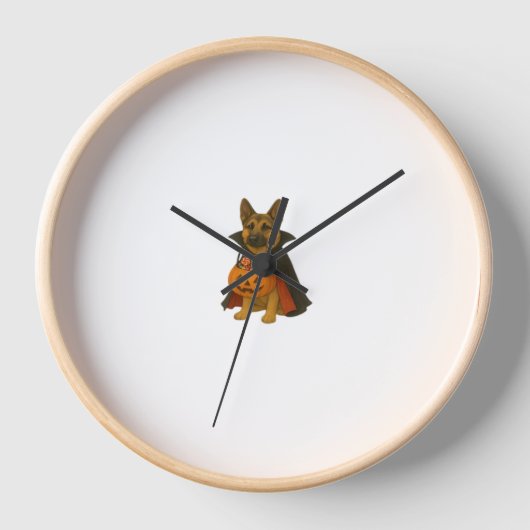 Bulldog Halloween Hund in Vampire Kostüm wi Uhr (Vorderseite)