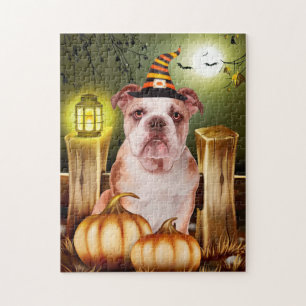 Bulldog Halloween Puzzle