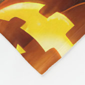 Bulldog Halloween Spooky Fleecedecke (Ecke)