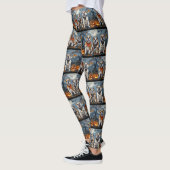 Bulldog Halloween Spooky Leggings (Links)