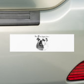 Bulldog Happy Face Autoaufkleber (Auf Auto)
