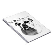 Bulldog Happy Face Notizblock (Rechte Seite)