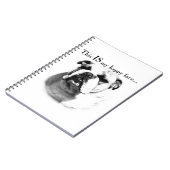 Bulldog Happy Face Notizblock (Linke Seite)