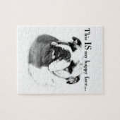 Bulldog Happy Face Puzzle (Horizontal)