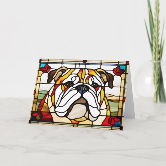 Bulldog-Hartglaskarte Karte (Vorderseite)