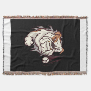 Bulldog Head English Bulldog Lover Decke