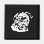 Bulldog Head Magnet (Vorne)