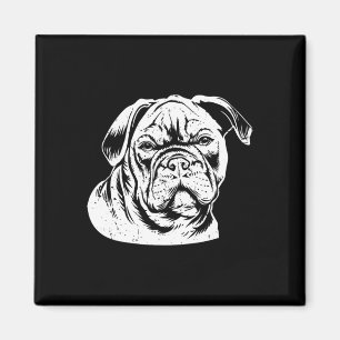 Bulldog Head Magnet