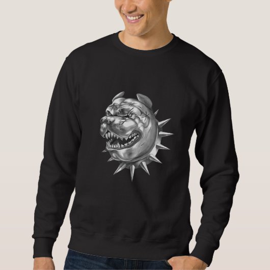 Bulldog Head Old English Dog Sweatshirt (Vorderseite)