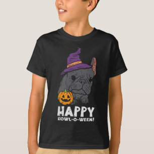 Bulldog Hexe Happy Howl O Wen Fun Halloween Hund T-Shirt