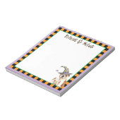 Bulldog Hexe Notizblock (Rotiert)