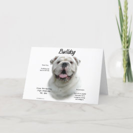 Bulldog History Design Feiertagskarte