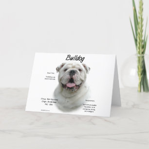 Bulldog History Design Feiertagskarte