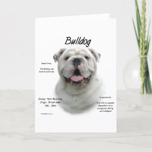 Bulldog-History-Design Feiertagskarte