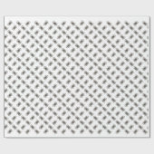 Bulldog-History-Design Geschenkpapier (Flach)