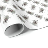 Bulldog-History-Design Geschenkpapier (Rolleneckpunkt)