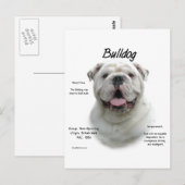 Bulldog-History-Design Postkarte (Vorne/Hinten)
