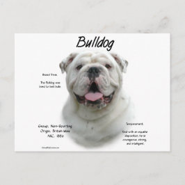 Bulldog-History-Design Postkarte
