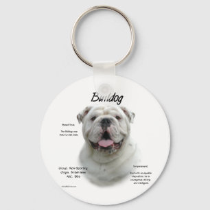 Bulldog-History-Design Schlüsselanhänger